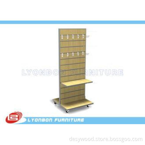 Customized MDF Slatwall Display Units Shelves ODM With Meta